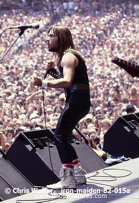 Photo of Iron Maiden for media use , reference; iron-maiden-82-015a,www.photofeatures.com