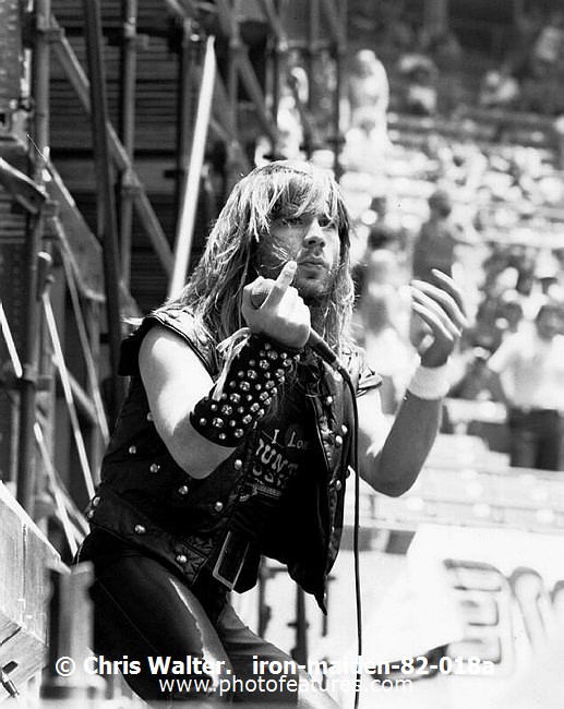 Photo of Iron Maiden for media use , reference; iron-maiden-82-018a,www.photofeatures.com