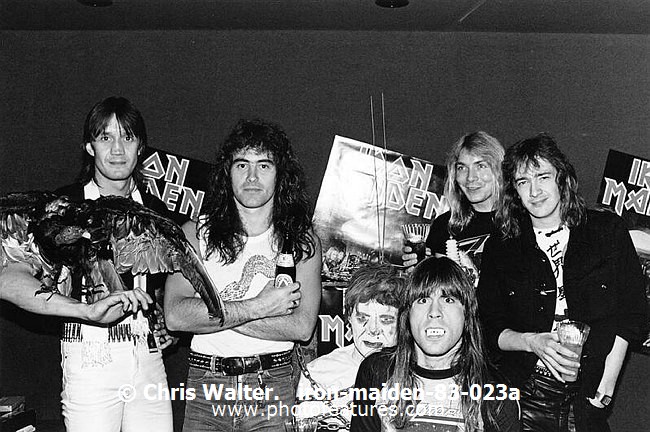 Photo of Iron Maiden for media use , reference; iron-maiden-83-023a,www.photofeatures.com