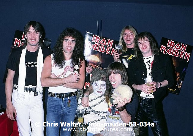 Photo of Iron Maiden for media use , reference; iron-maiden-83-034a,www.photofeatures.com