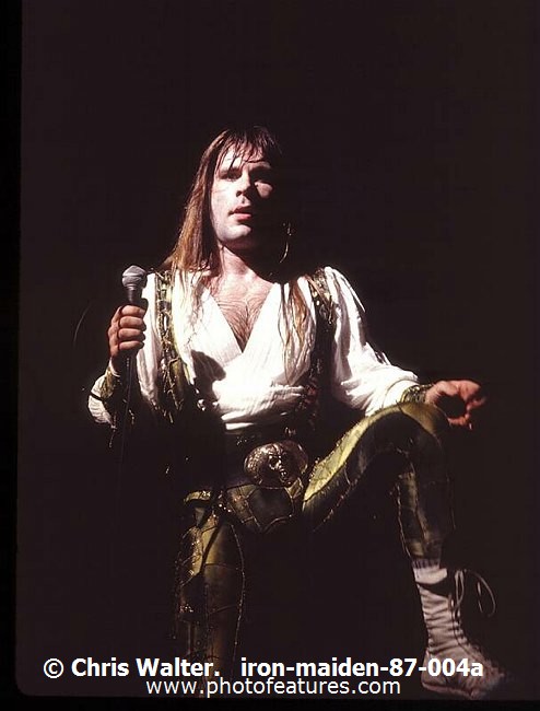 Photo of Iron Maiden for media use , reference; iron-maiden-87-004a,www.photofeatures.com