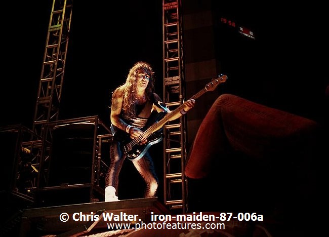 Photo of Iron Maiden for media use , reference; iron-maiden-87-006a,www.photofeatures.com