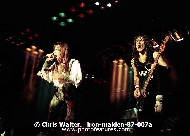 Photo of Iron Maiden for media use , reference; iron-maiden-87-007a,www.photofeatures.com