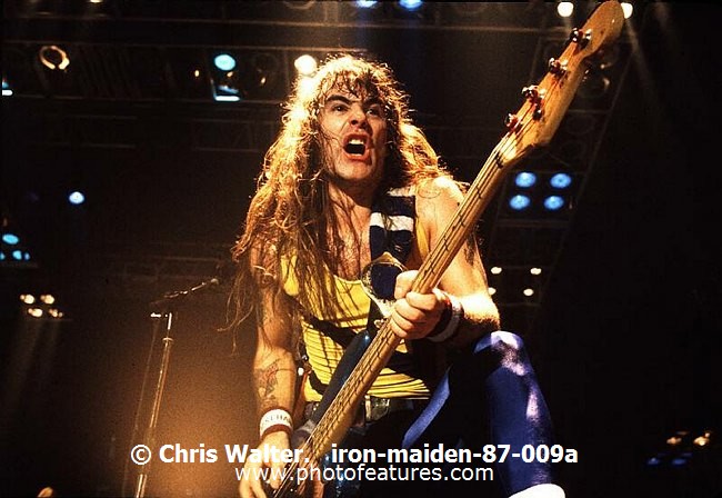 Photo of Iron Maiden for media use , reference; iron-maiden-87-009a,www.photofeatures.com