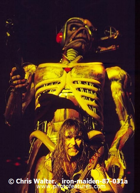 Photo of Iron Maiden for media use , reference; iron-maiden-87-031a,www.photofeatures.com