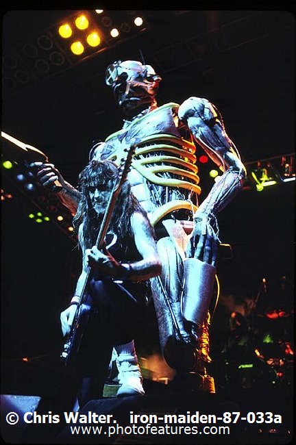 Photo of Iron Maiden for media use , reference; iron-maiden-87-033a,www.photofeatures.com