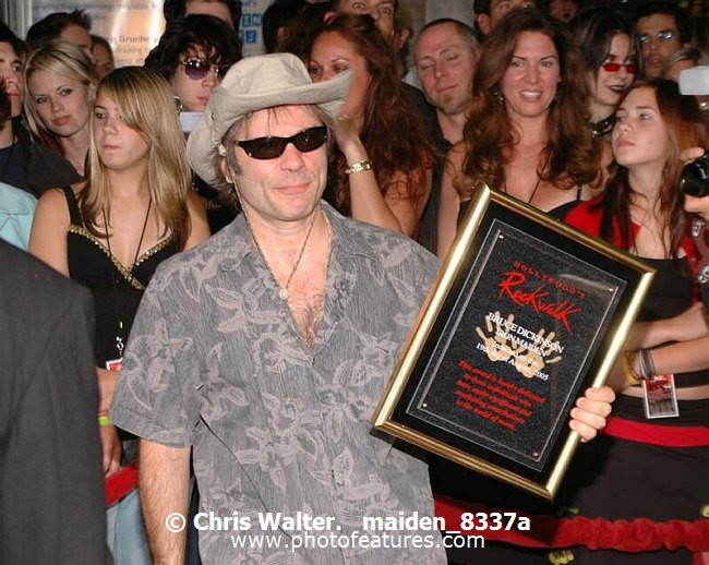 Photo of Iron Maiden for media use , reference; maiden_8337a,www.photofeatures.com