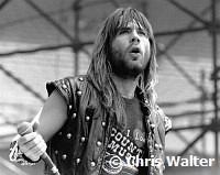 Iron Maiden 1983 Bruce Dickinson at Anaheim Stadium<br> Chris Walter<br>
