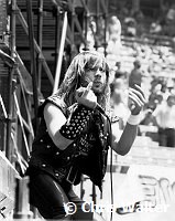 Iron Maiden 1982 Bruce Dickinson at Anaheim Stadium<br> Chris Walter<br>