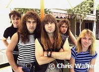 Iron Maiden 1983 Nicko McBrain, Steve Harris, Bruce Dickinson, Adrian Smith and Dave Murray<br> Chris Walter<br>
