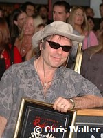 Bruce Dickinson of Iron Maiden inducted into Hollywood Rockwalk at Guitar Center on Sunset Blvd in Hollywood, August 19th 2005. Photo by Chris Walter/Photofeatures.