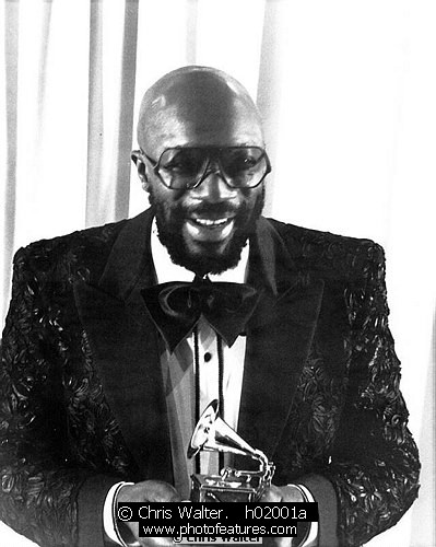 Photo of Isaac Hayes for media use , reference; h02001a,www.photofeatures.com