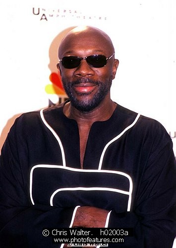 Photo of Isaac Hayes for media use , reference; h02003a,www.photofeatures.com