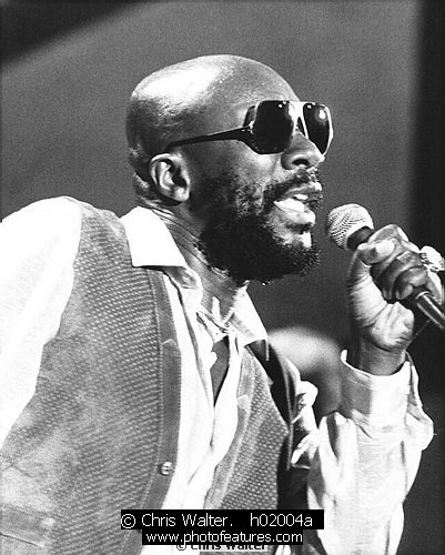Photo of Isaac Hayes for media use , reference; h02004a,www.photofeatures.com