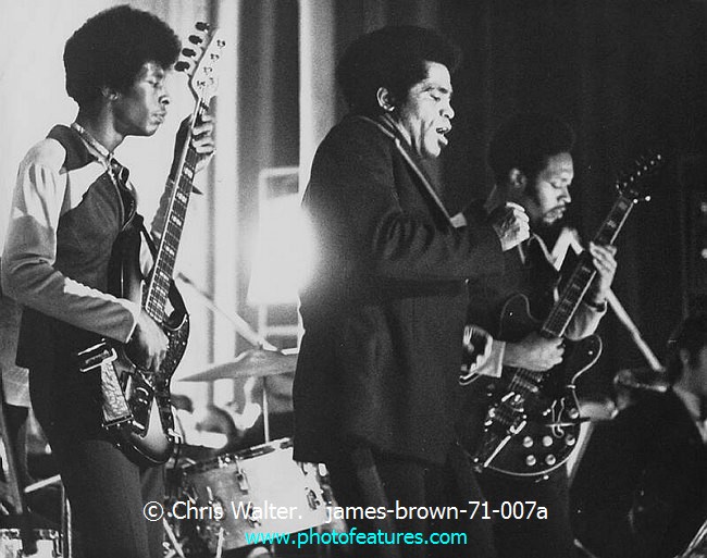 Photo of James Brown for media use , reference; james-brown-71-007a,www.photofeatures.com
