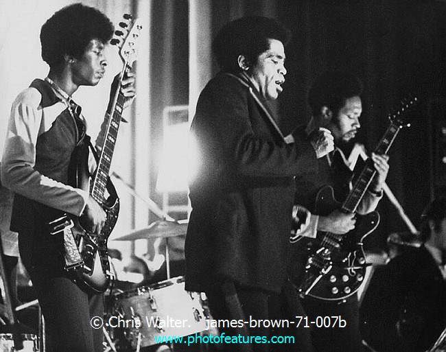 Photo of James Brown for media use , reference; james-brown-71-007b,www.photofeatures.com