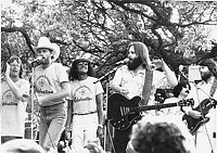 Photo of Jan & Dean 1978 with the Beach Boys at USC. l-r Dean Torrence Mike Love Jan Berry Carl Wilson Brian Wilson