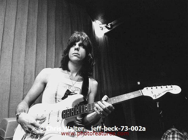 Photo of Jeff Beck for media use , reference; jeff-beck-73-002a,www.photofeatures.com