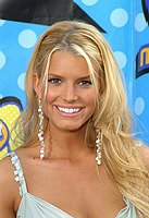 Photo of Jessica Simpson<br>at the 2003 Movie Awards at Shrine Auditorium in Los Angeles 5/31/03. 