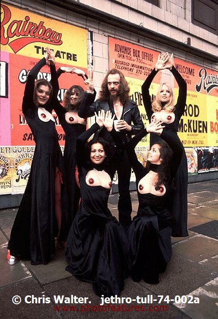 Photo of Jethro Tull for media use , reference; jethro-tull-74-002a,www.photofeatures.com