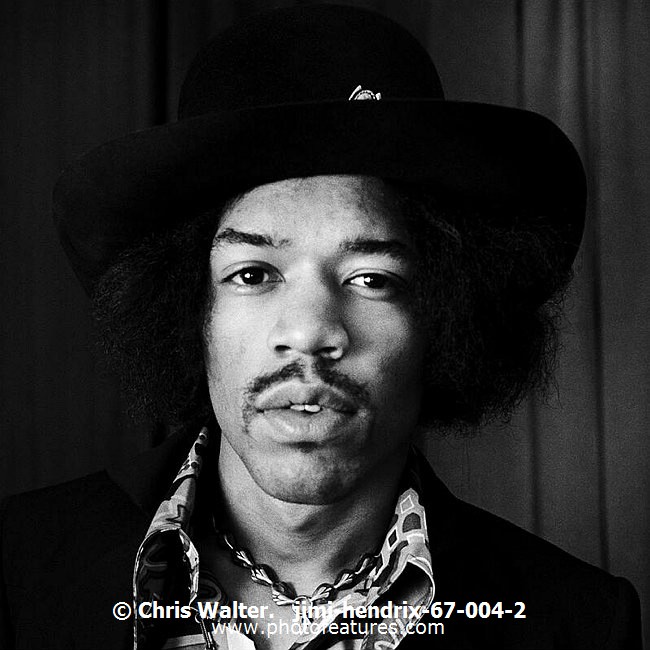 Photo of Jimi Hendrix for media use , reference; jimi-hendrix-67-004-2,www.photofeatures.com
