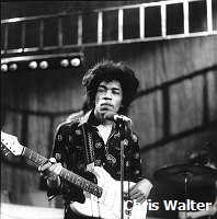 Jimi Hendrix 1966 on Ready Steady Go<br> Chris Walter