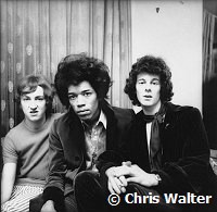 Jimi Hendrix Experience 1967 with Mitch Mitchell, Jimi Hendrix & Noel Redding 