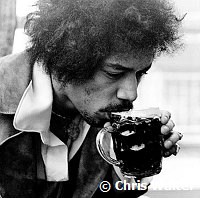 Jmi Hendrix 1969 at BBC Bar for Lulu TV Show<br> Chris Walter<br>