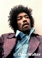 Jimi Hendrix 1969 at the BBC Bar for The Lulu Show<br><br> Chris Walter<br>