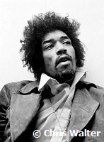 Jimi Hendrix 1969 at the BBC Bar for The Lulu Show<br><br> Chris Walter<br>