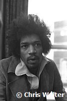 Jimi Hendrix 1969 at the BBC Club for the Lulu Show