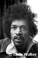 Jimi Hendrix 1969 at the BBC Club<br> Chris Walter<br>