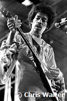 Jimi Hendrix 1970 at Isle Of Wight Festival with his custom 1967 Gibson Flying V