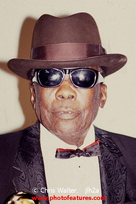 Photo of John Lee Hooker for media use , reference; jlh2a,www.photofeatures.com