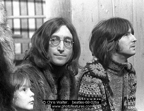 Photo of John Lennon by Chris Walter , reference; beatles-68-026a,www.photofeatures.com