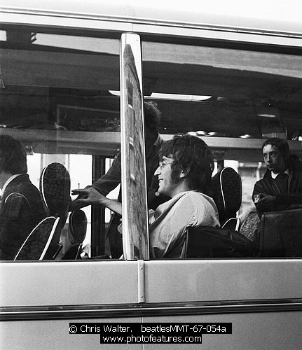 Photo of John Lennon by Chris Walter , reference; beatlesMMT-67-054a,www.photofeatures.com