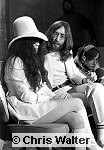 Photo of John Lennon and Yoko Ono 1969 at London Heathrow Airport