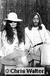 Photo of John Lennon and Yoko Ono 1969 at London Heathrow Airport