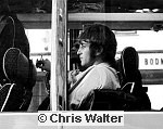 Photo of Beatles 1967 John Lennon on the Magical Mystery Tour bus.<br> Chris Walter<br>
