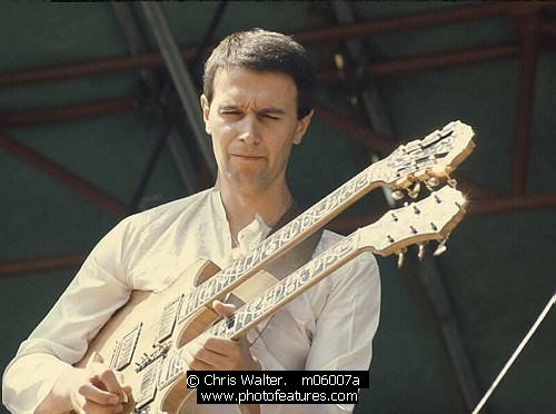Photo of John McLaughlin by Chris Walter , reference; m06007a,www.photofeatures.com