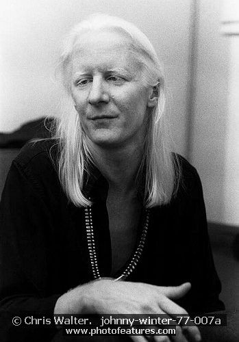 Photo of Johnny Winter for media use , reference; johnny-winter-77-007a,www.photofeatures.com