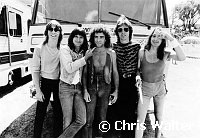 Journey 1981 Ross Valory, Steve Perry, Neal Schon, Jonathan Cain, Steve Smith at Mountain Aire Festival<br> Chris Walter<br>