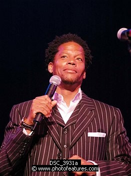 Photo of DL Hughley at Don Felder and friends Rock Cerritos for Katrina at Cerritos Center For The Performing Arts, February 1st 2006.<br>Photo by Chris Walter/Photofeatures , reference; DSC_3931a