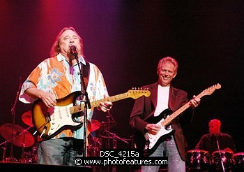 Photo of Stephen Stills and Don Felder (Eagles) at Don Felder and friends Rock Cerritos for Katrina<br>at Cerritos Center For The Performing Arts, February 1st 2006.<br>Photo by Chris Walter/Photofeatures , reference; DSC_4215a