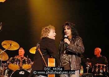 Photo of Jack Blades and Alice Cooper<br>at Don Felder and friends Rock Cerritos for Katrina , reference; DSC_4435a