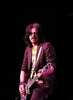 Photo of Gilby Clarke<br>at Don Felder and friends Rock Cerritos for Katrina