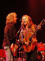 Photo of Jack Blades and Tommy Shaw - Shaw Blades<br>at Don Felder and friends Rock Cerritos for Katrina<br>at Cerritos Center For The Performing Arts, February 1st 2006.<br>Photo by Chris Walter/Photofeatures