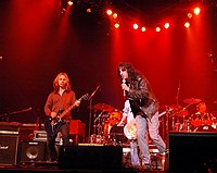 Photo of Tommy Shaw and Alice Cooperat Don Felder and friends Rock Cerritos for Katrina at Cerritos Center For The Performing Arts, February 1st 2006.<br>Photo by Chris Walter/Photofeatures