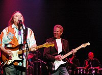 Photo of Stephen Stills and Don Felder (Eagles) at Don Felder and friends Rock Cerritos for Katrina at Cerritos Center For The Performing Arts, February 1st 2006.<br>Photo by Chris Walter/Photofeatures