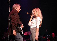 Photo of Don Felder and daughter Leah Felder<br>at Don Felder and friends Rock Cerritos for Katrina